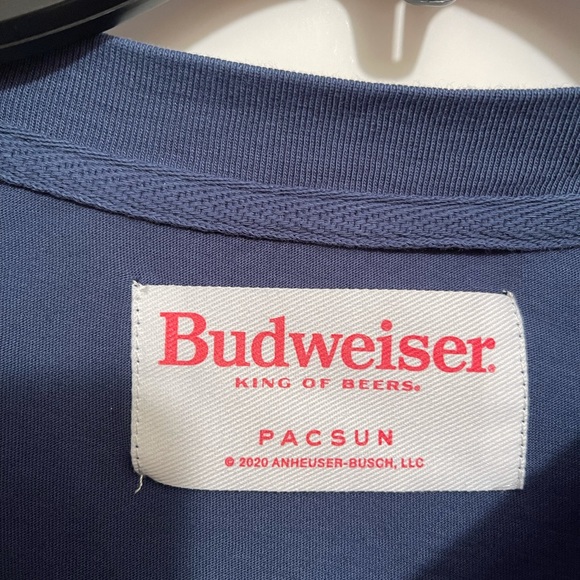 Pacsun Budweiser King Of Beers Shirt, Mens, Size M, Long Sleeve, Crew Neck - Picture 3 of 5